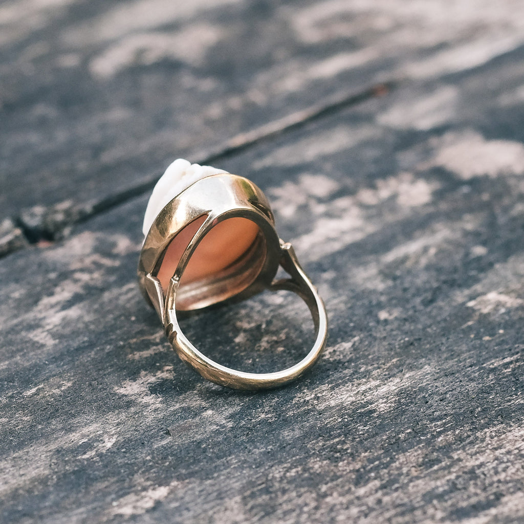 Neoclassical Medusa Cameo Ring - Lost Owl Jewelry