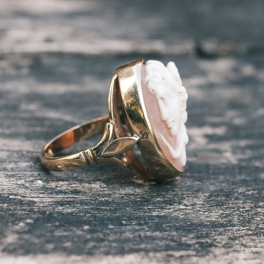 Neoclassical Medusa Cameo Ring - Lost Owl Jewelry