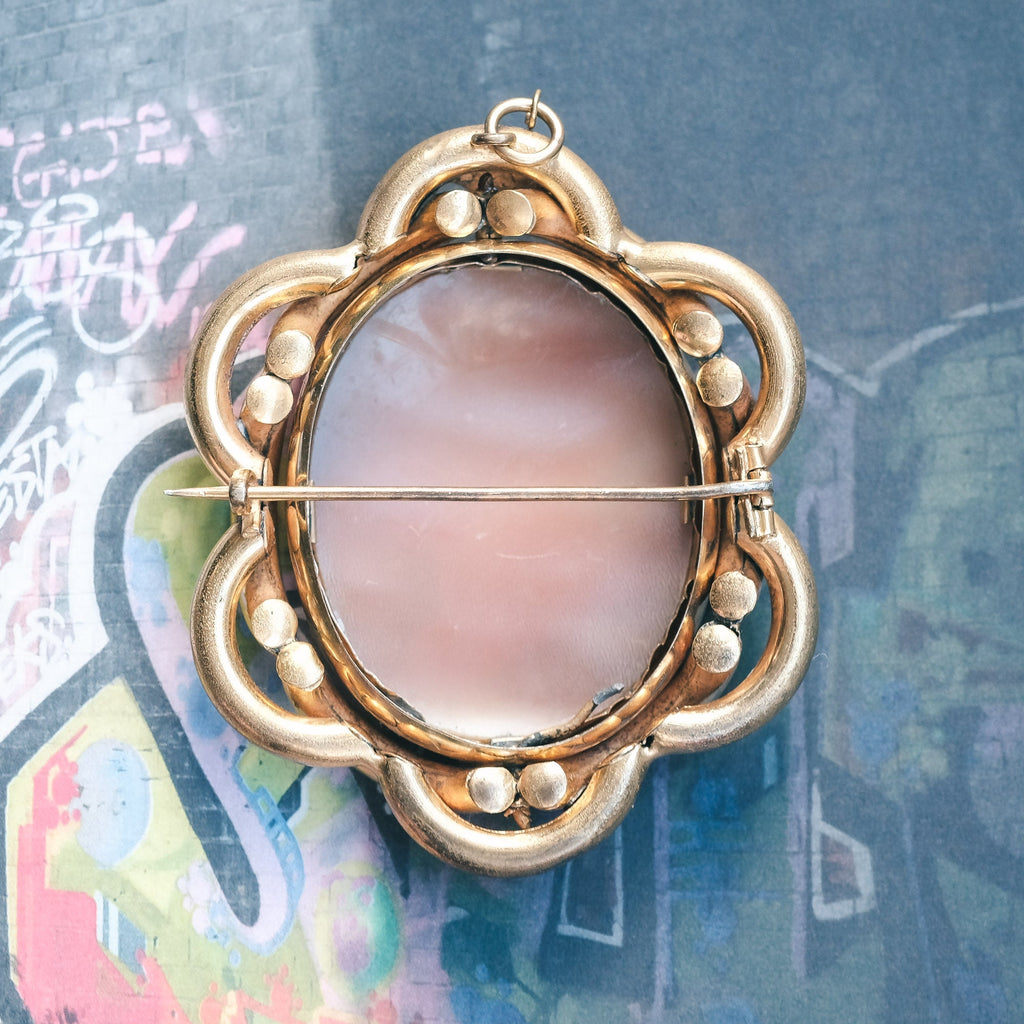 Neoclassical Perseus Cameo Brooch - Lost Owl Jewelry