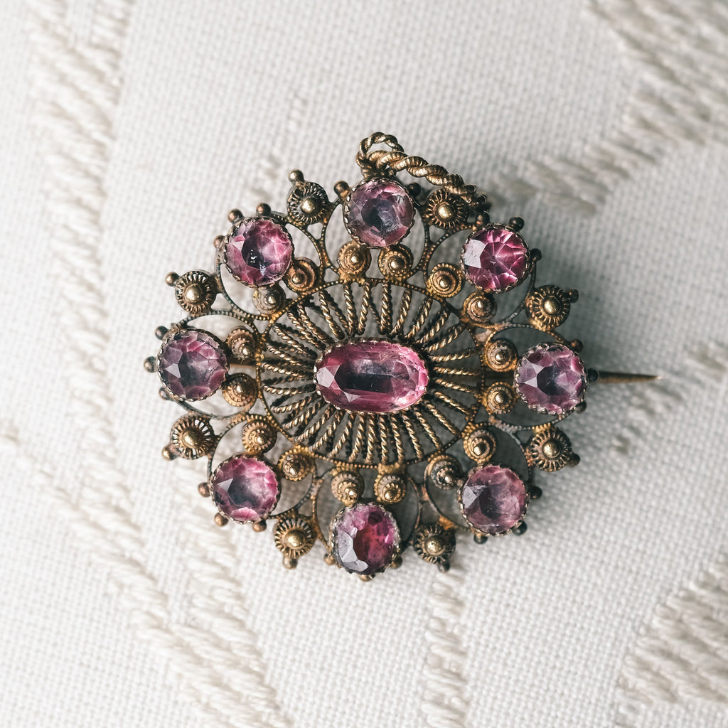 Regency Period Cannetille Pendant - Lost Owl Jewelry