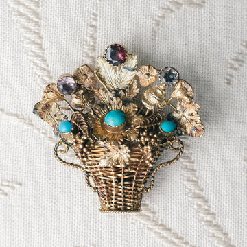 Regency Period Giardinetto Brooch - Lost Owl Jewelry