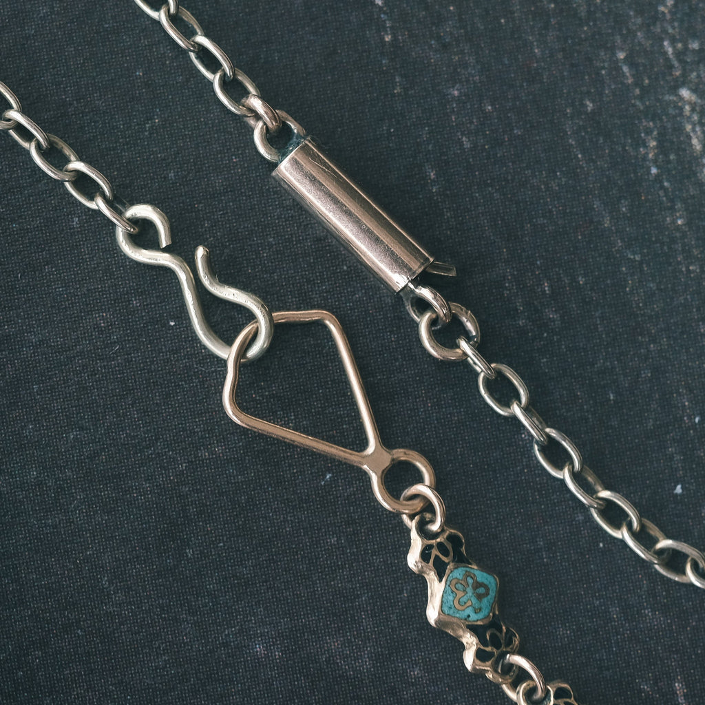 Revivalist Harlequin Enamel Necklace - Lost Owl Jewelry