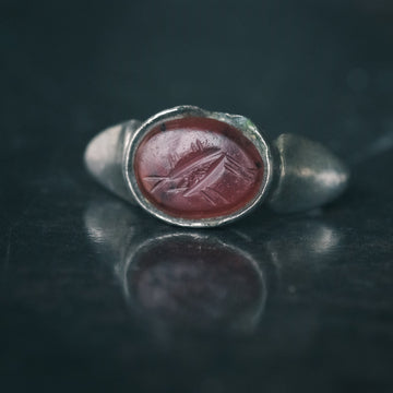 Roman Carnelian Intaglio Ring - Lost Owl Jewelry