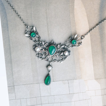 The Gaskins Arts & Crafts Necklace - Lost Owl Jewelry