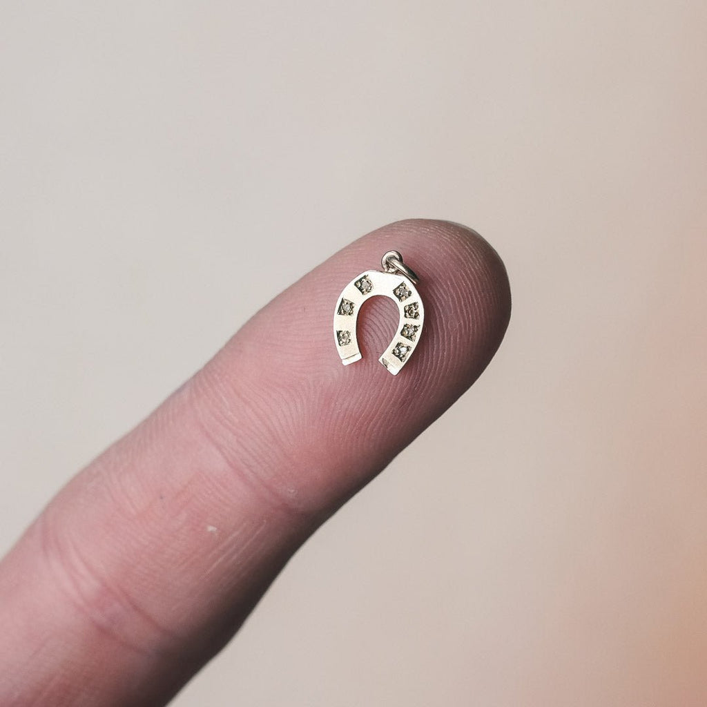 Tiny Victorian Horseshoe Charm - Lost Owl Jewelry
