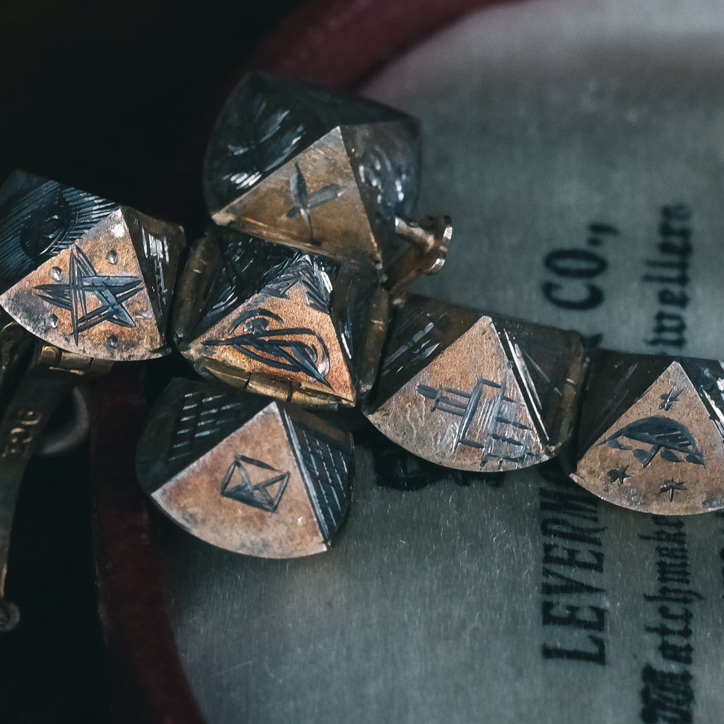 Unusual Antique Masonic Orb - Lost Owl Jewelry