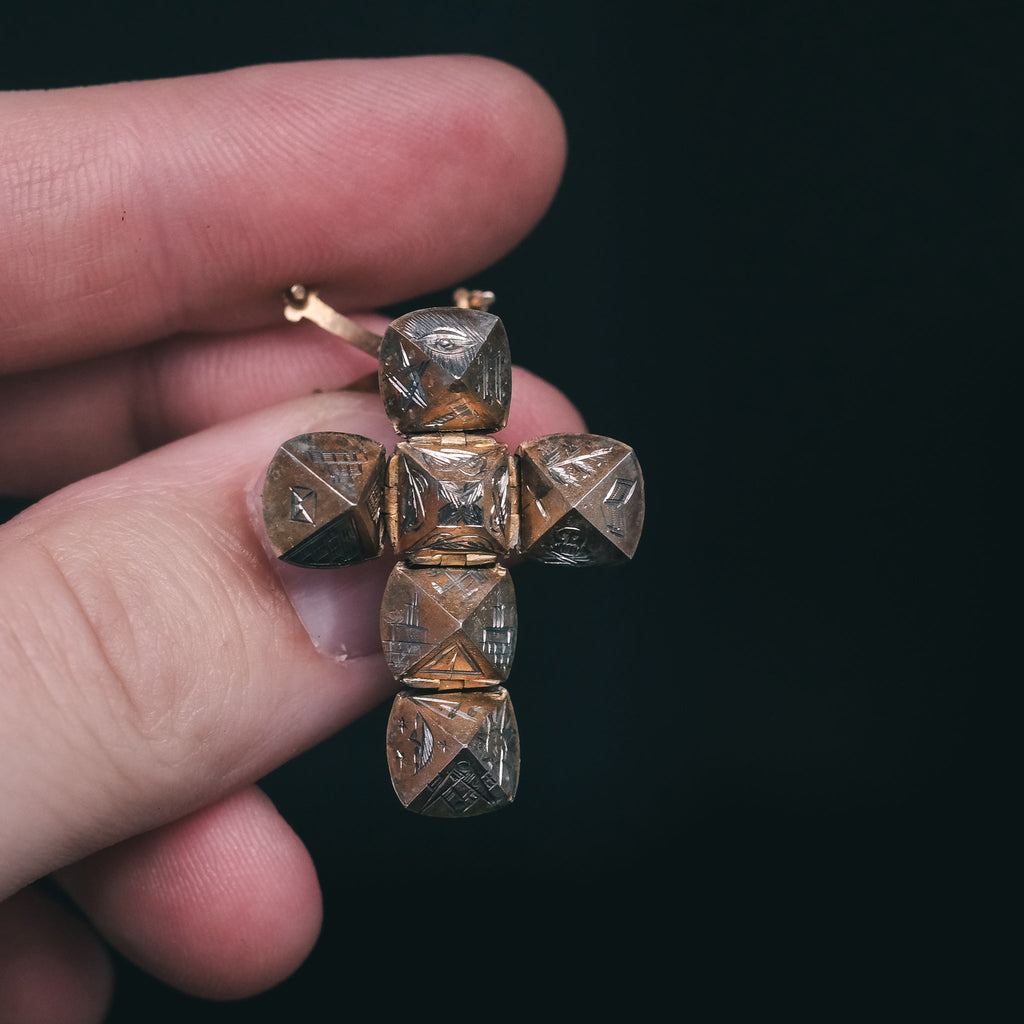 Unusual Antique Masonic Orb - Lost Owl Jewelry