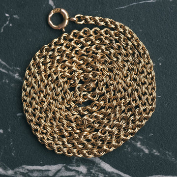 Victorian 15ct Triple Link Chain - Lost Owl Jewelry