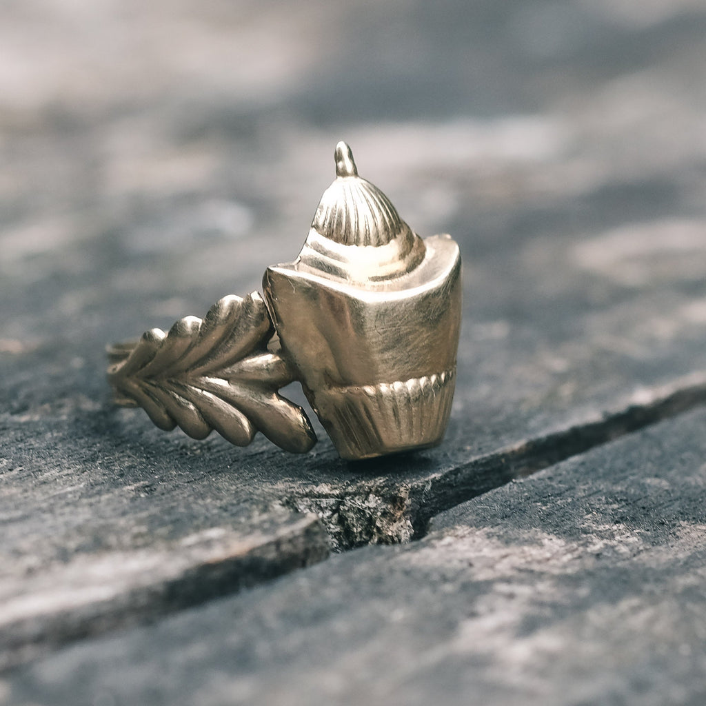 Victorian 3D Urn Ring - Lost Owl Jewelry