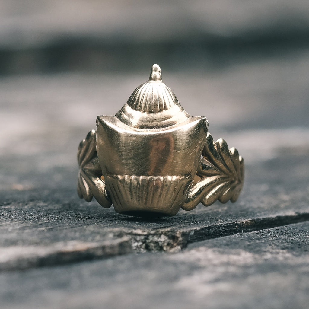Victorian 3D Urn Ring - Lost Owl Jewelry