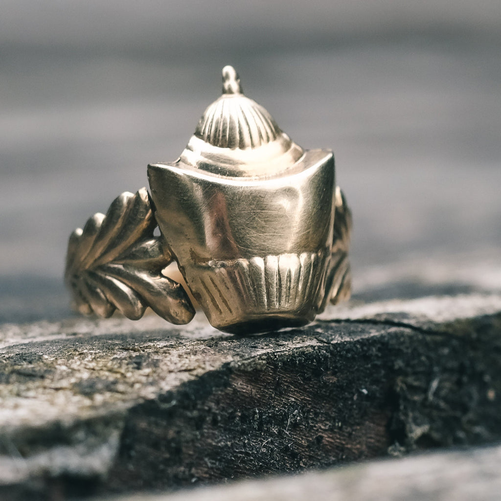 Victorian 3D Urn Ring - Lost Owl Jewelry