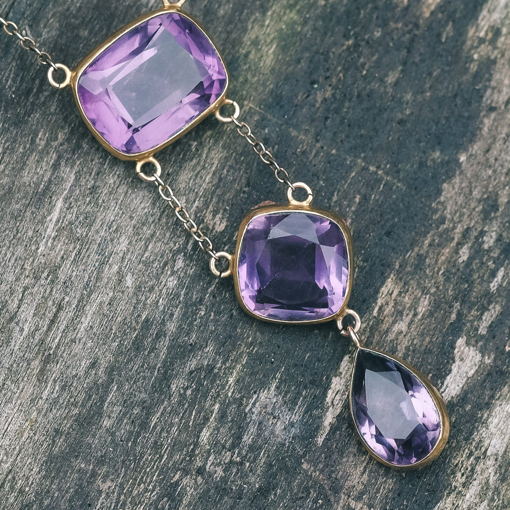 Victorian Amethyst Necklace - Lost Owl Jewelry