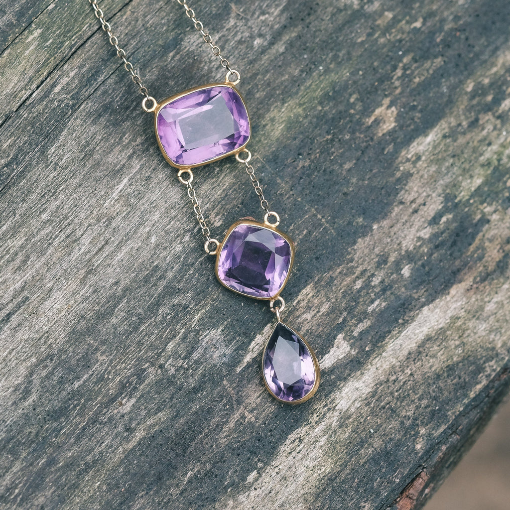Victorian Amethyst Necklace - Lost Owl Jewelry