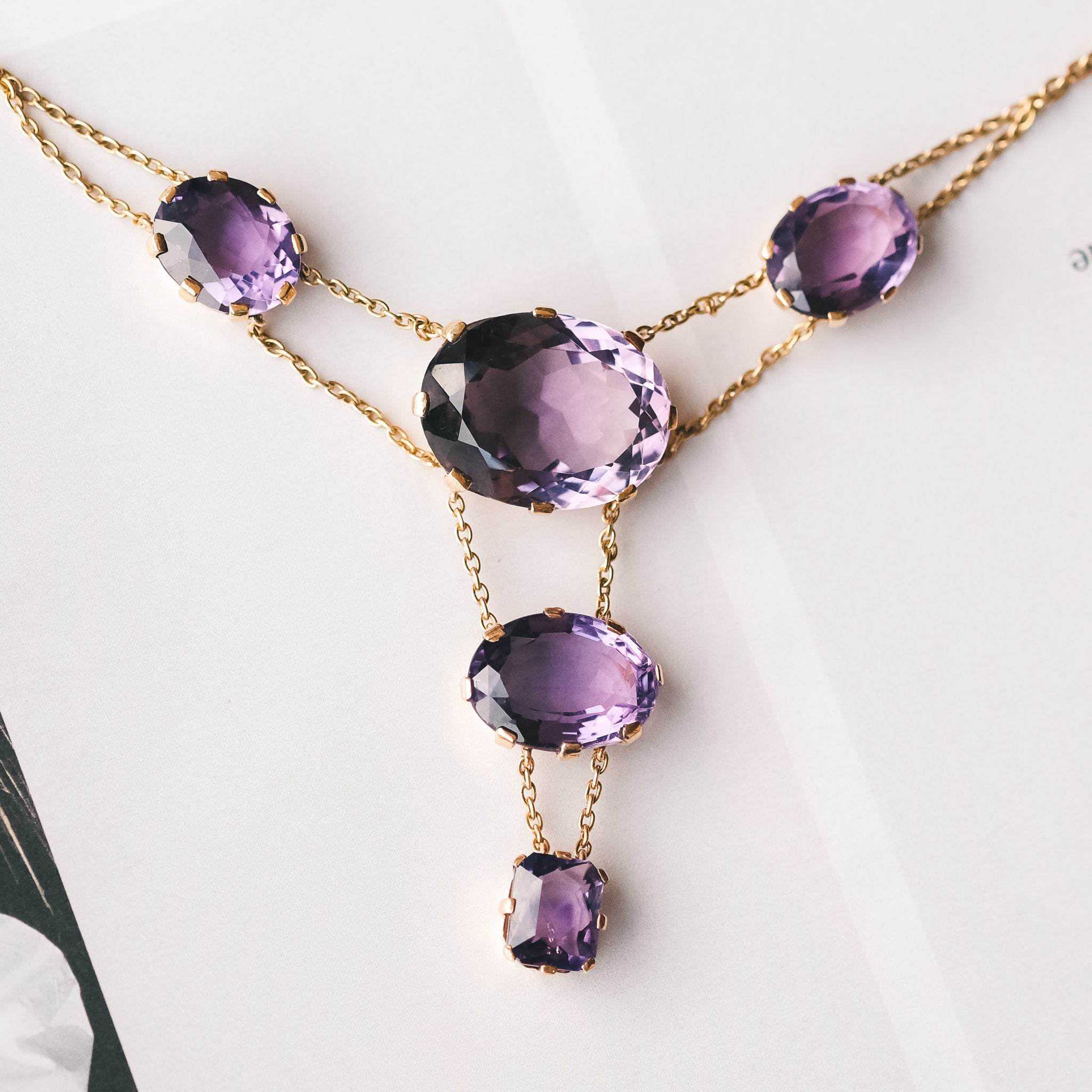 Victorian Amethyst Necklace – Lost Owl Jewelry