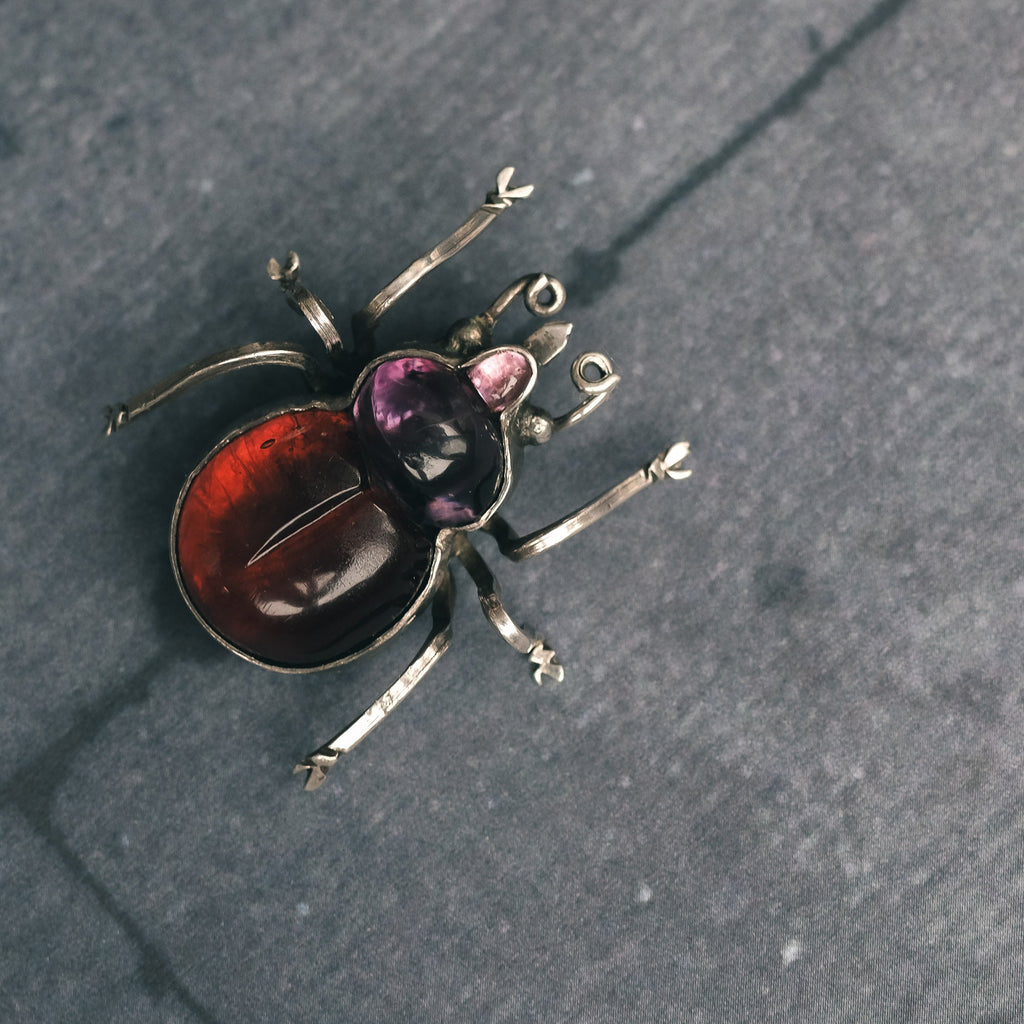 Victorian Beetle Brooch - Lost Owl Jewelry