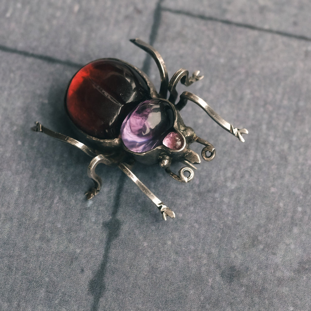 Victorian Beetle Brooch - Lost Owl Jewelry