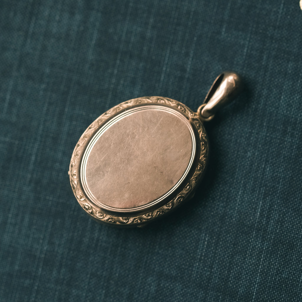 Victorian Blue Star Locket - Lost Owl Jewelry