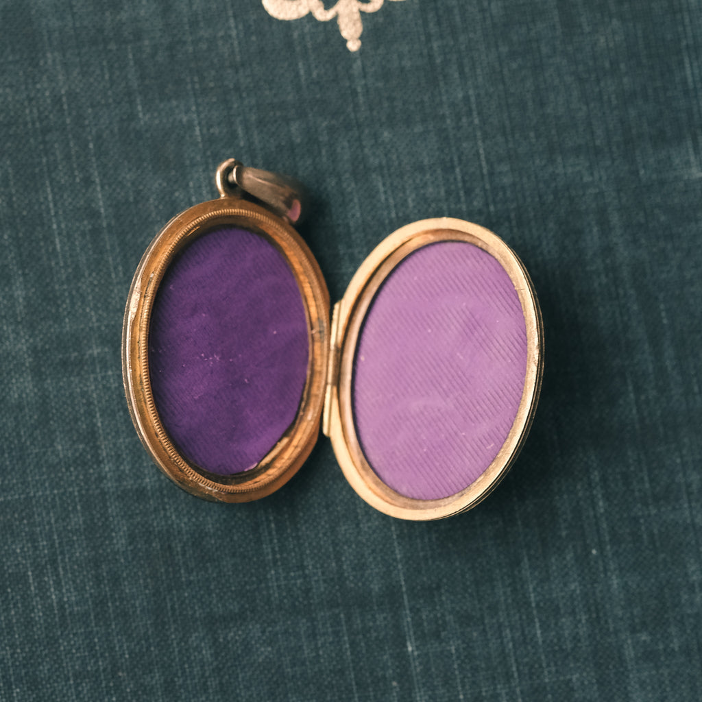 Victorian Blue Star Locket - Lost Owl Jewelry