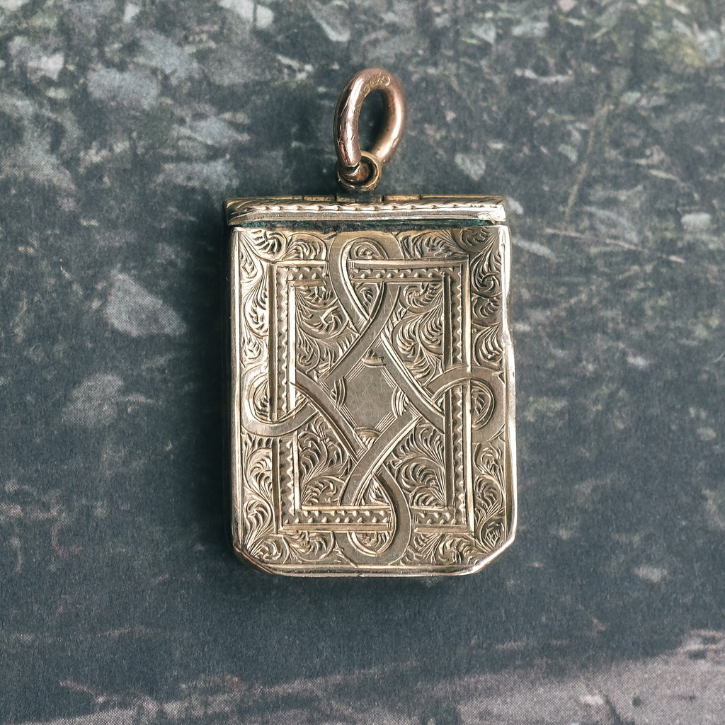 Victorian Book Locket - Lost Owl Jewelry