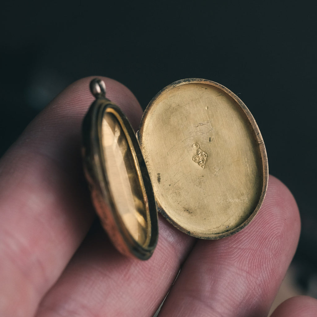 Victorian Bow Locket - Lost Owl Jewelry