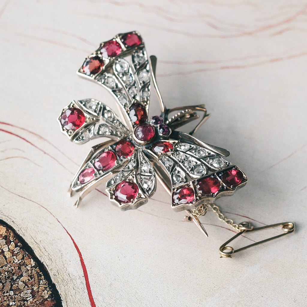 Victorian Butterfly Brooch - Lost Owl Jewelry