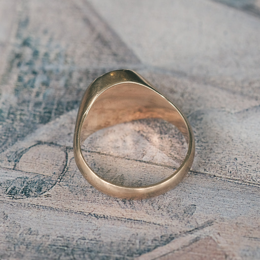 Victorian Carnelian Signet Ring - Lost Owl Jewelry
