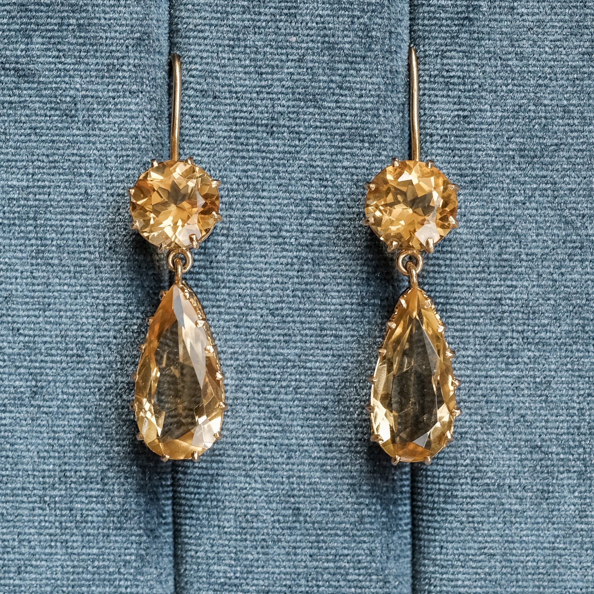 Victorian Citrine Earrings – Lost Owl Jewelry