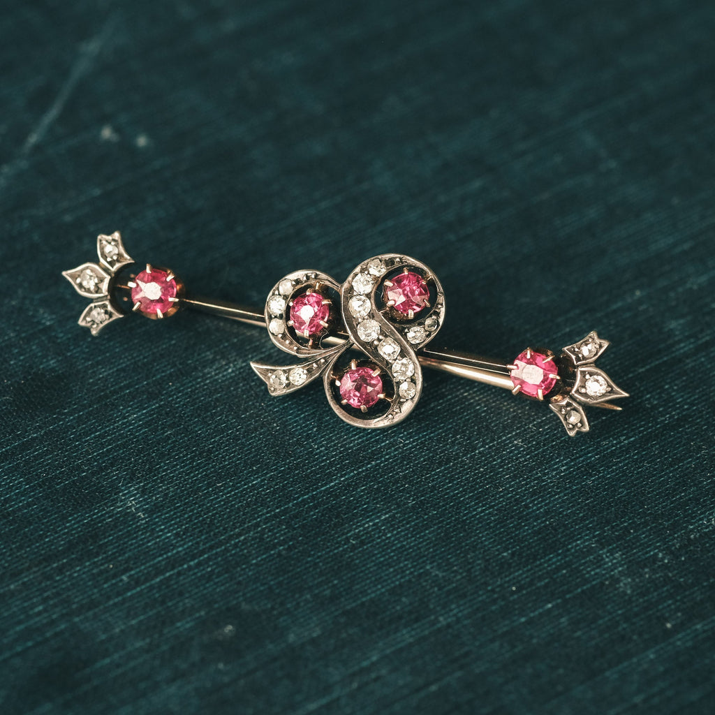 Victorian Clover Brooch - Lost Owl Jewelry