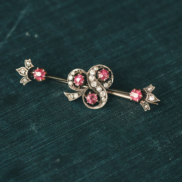 Victorian Clover Brooch - Lost Owl Jewelry