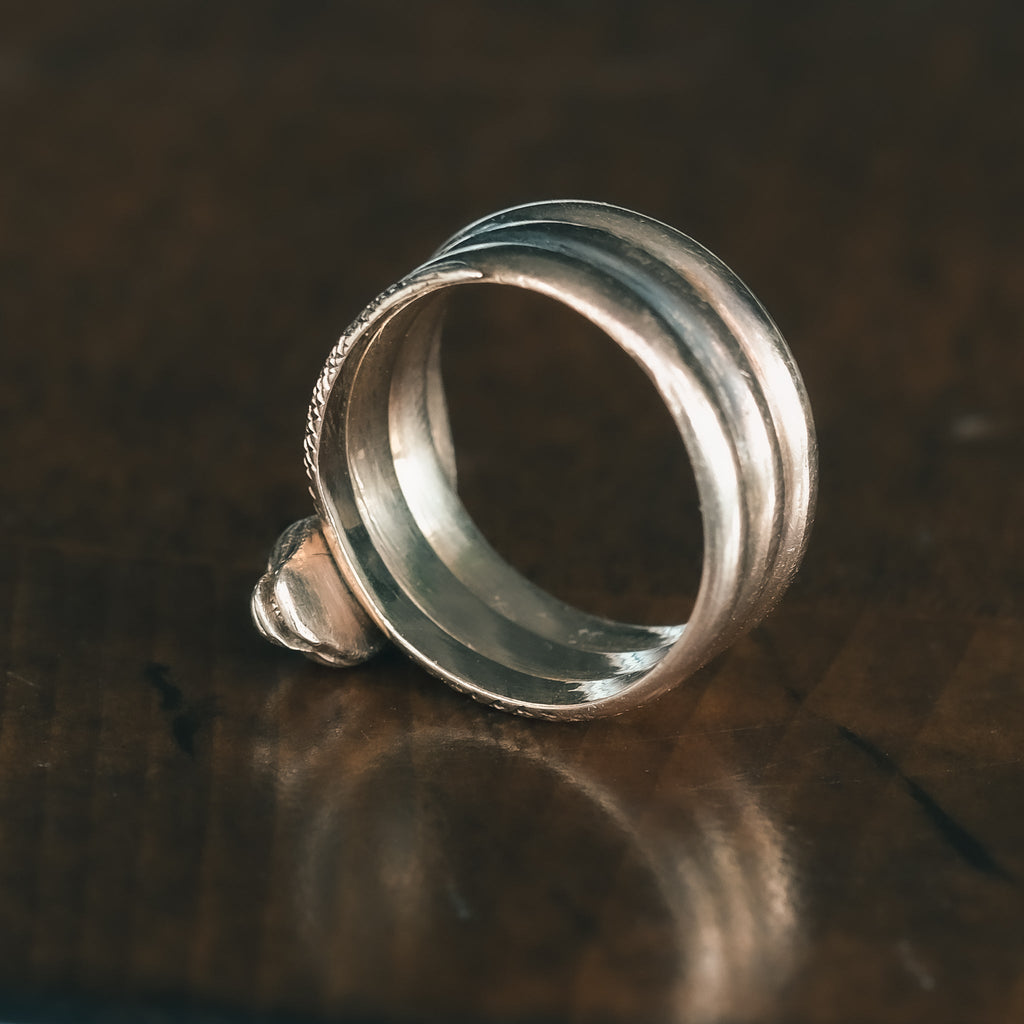 Victorian Coiled Snake Ring - Lost Owl Jewelry