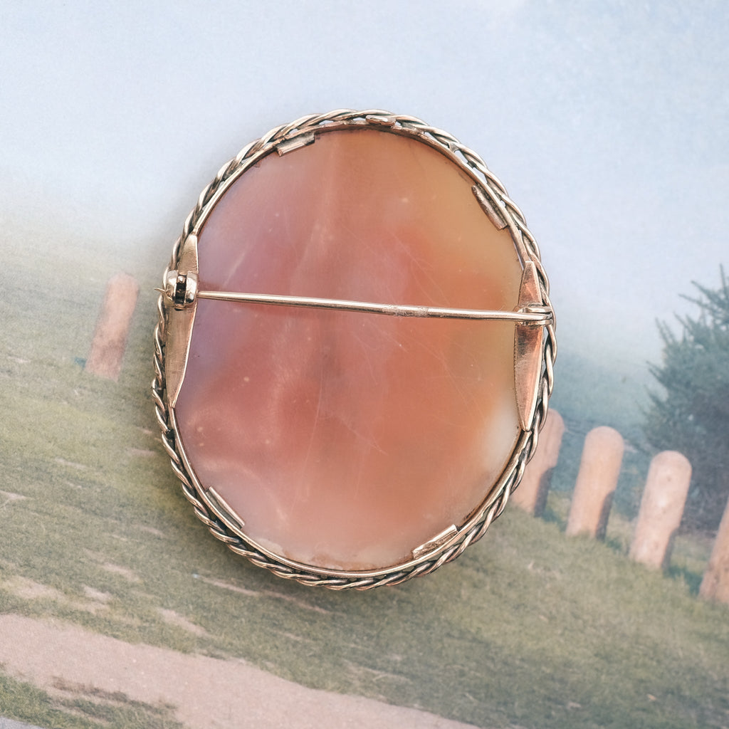 Victorian 'Cupid & Psyche' Cameo Brooch - Lost Owl Jewelry