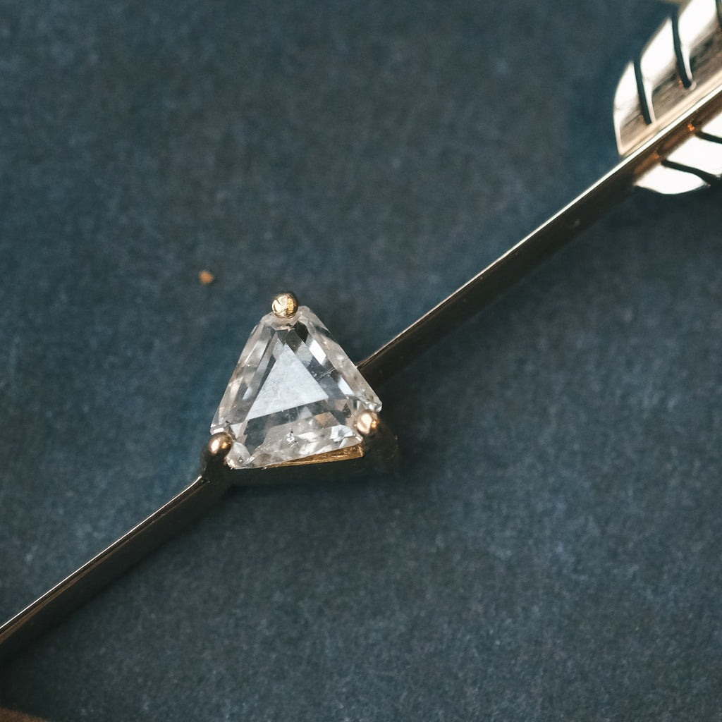 Victorian Diamond Arrow Pendant - Lost Owl Jewelry