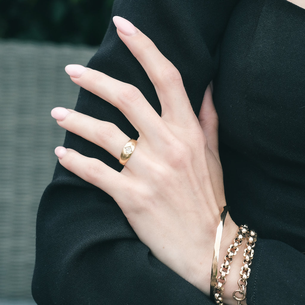 Victorian Diamond 'Gypsy' Ring - Lost Owl Jewelry