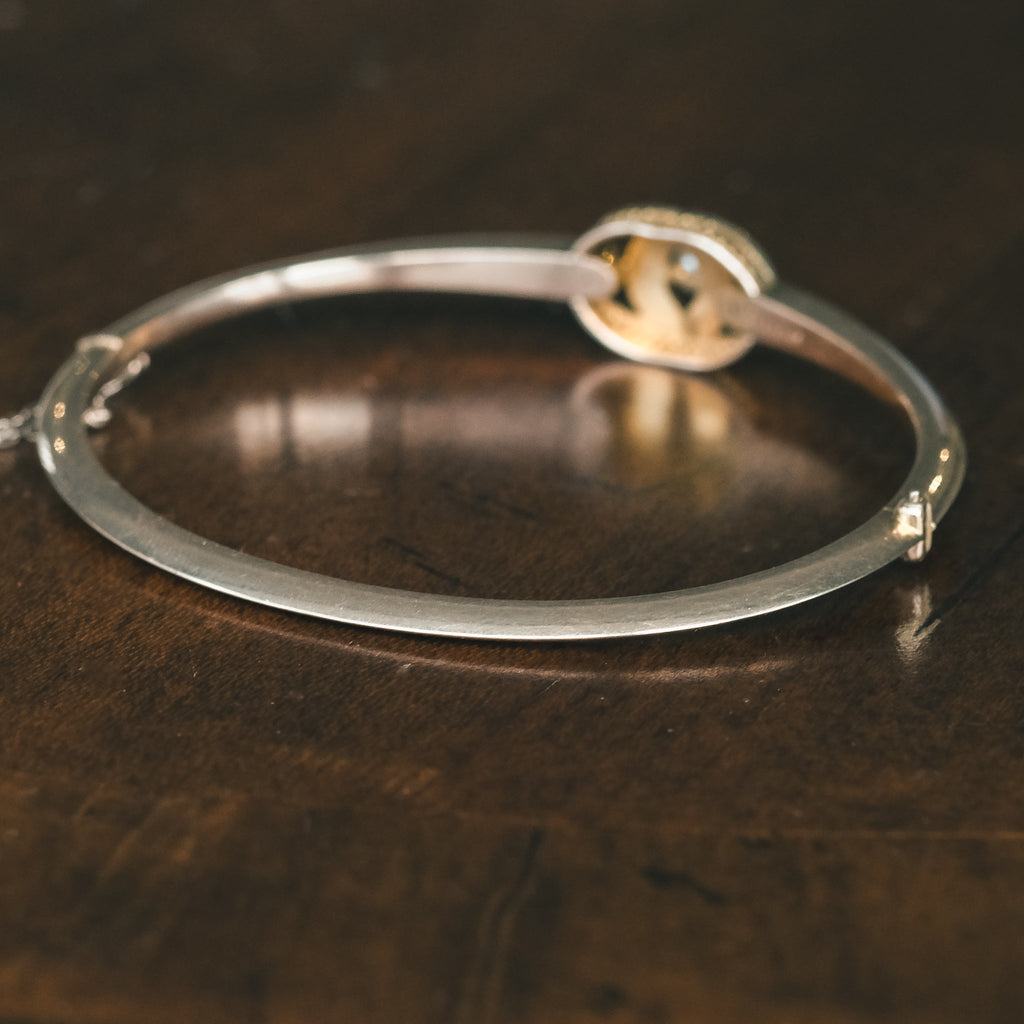 Victorian Double Crescent Bangle - Lost Owl Jewelry