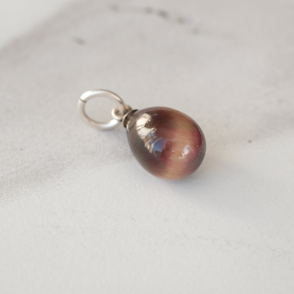 Victorian Dragon's Eye Egg Pendant - Lost Owl Jewelry