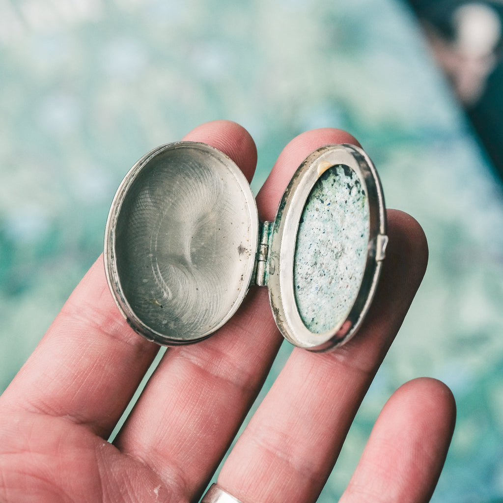 Victorian Enamel 'Halcyone" Box - Lost Owl Jewelry