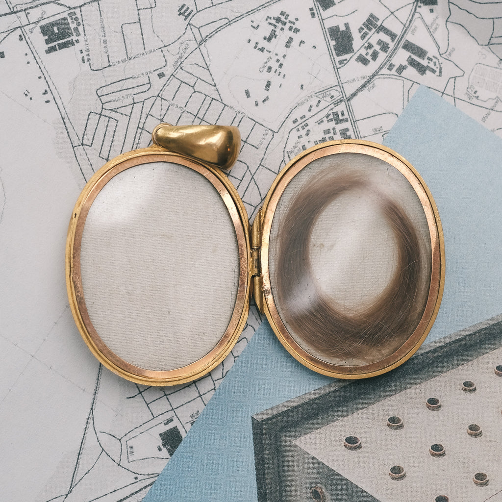 Victorian Engraved Locket - Lost Owl Jewelry