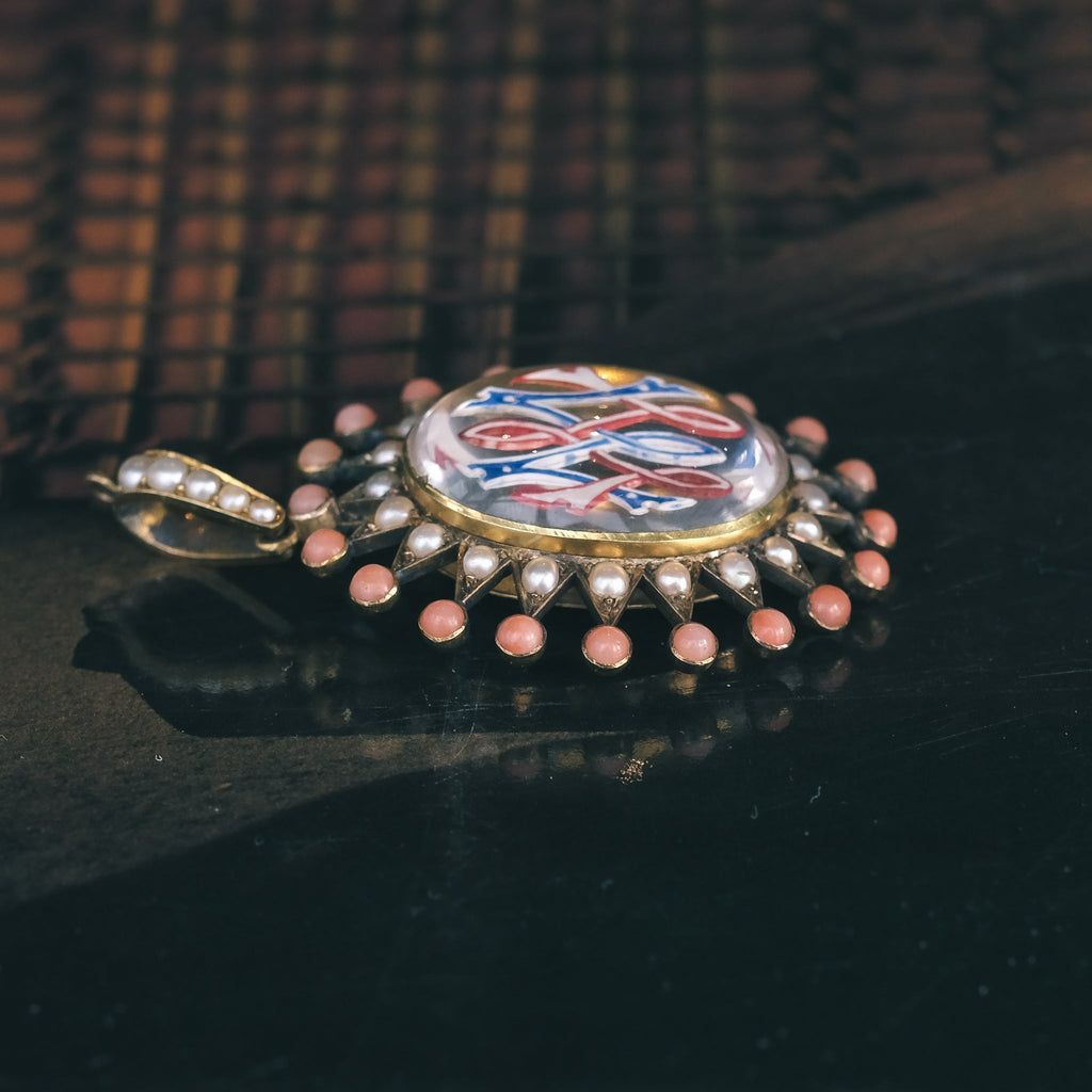 Victorian Essex Crystal Locket - Lost Owl Jewelry