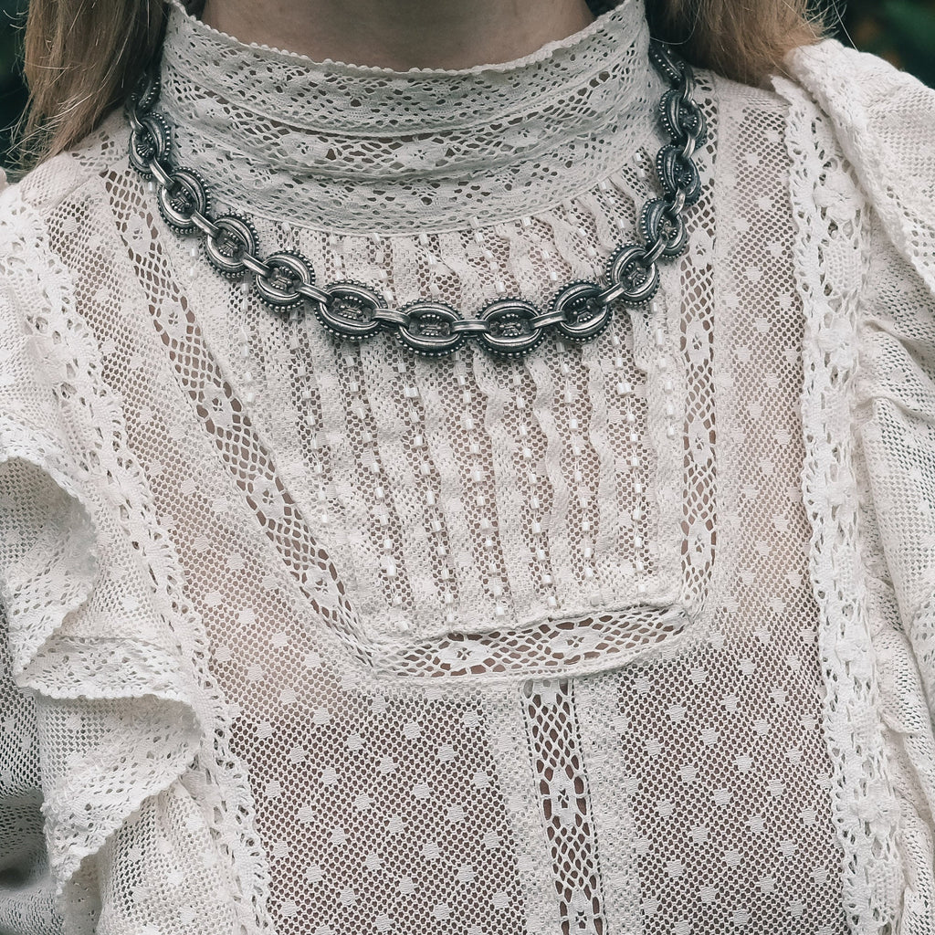 Victorian Fancy Mariner Link Necklace - Lost Owl Jewelry