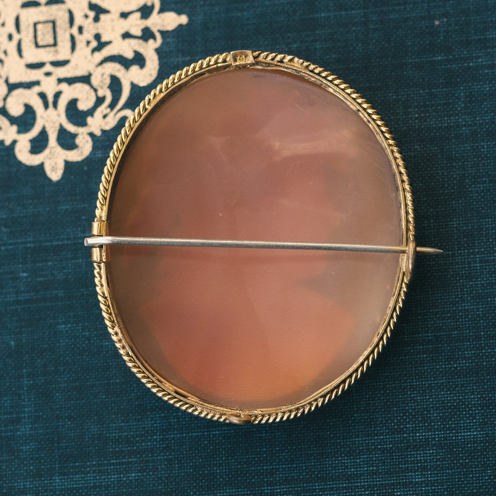 Victorian Flora Cameo Brooch - Lost Owl Jewelry