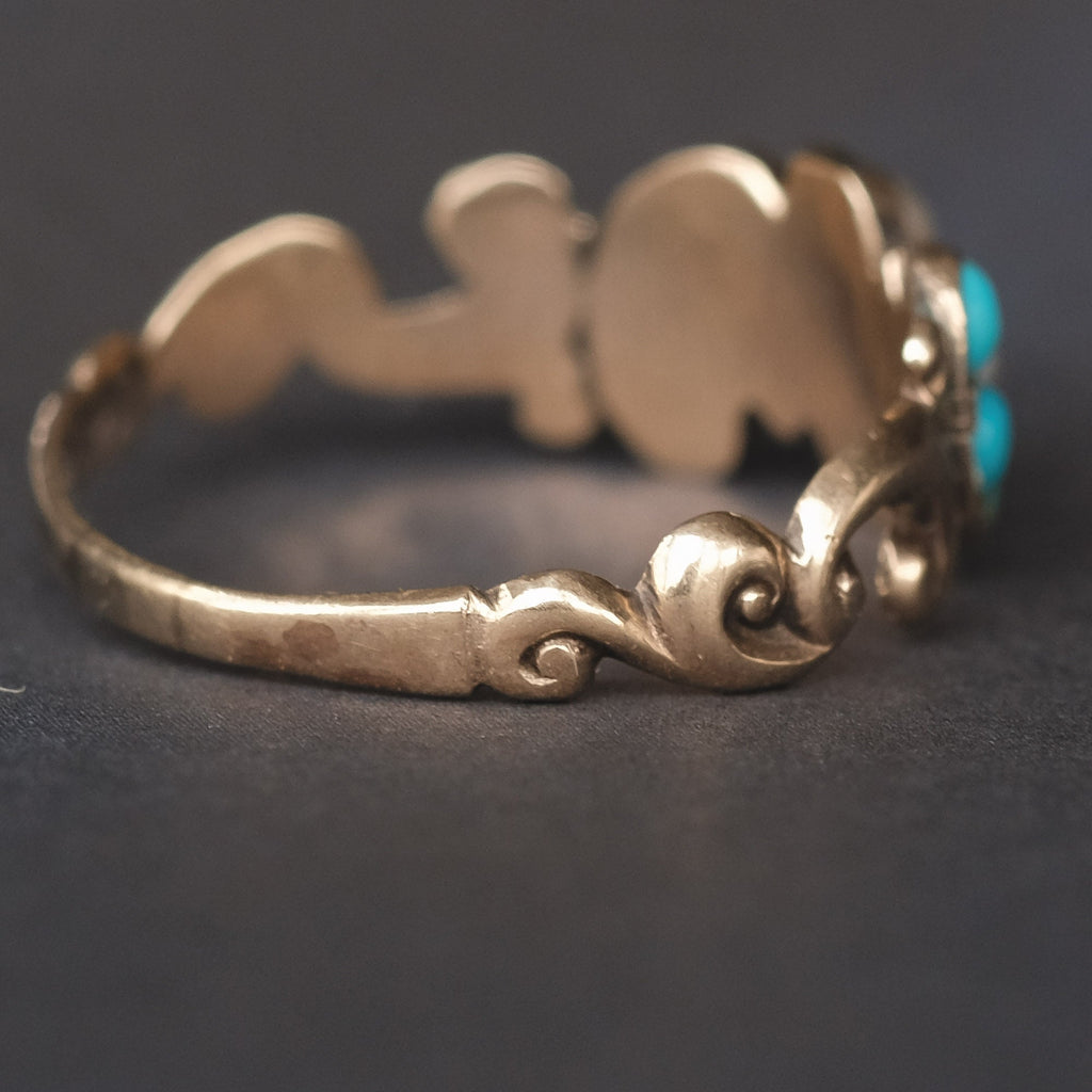 Victorian Flower Cluster Ring - Lost Owl Jewelry