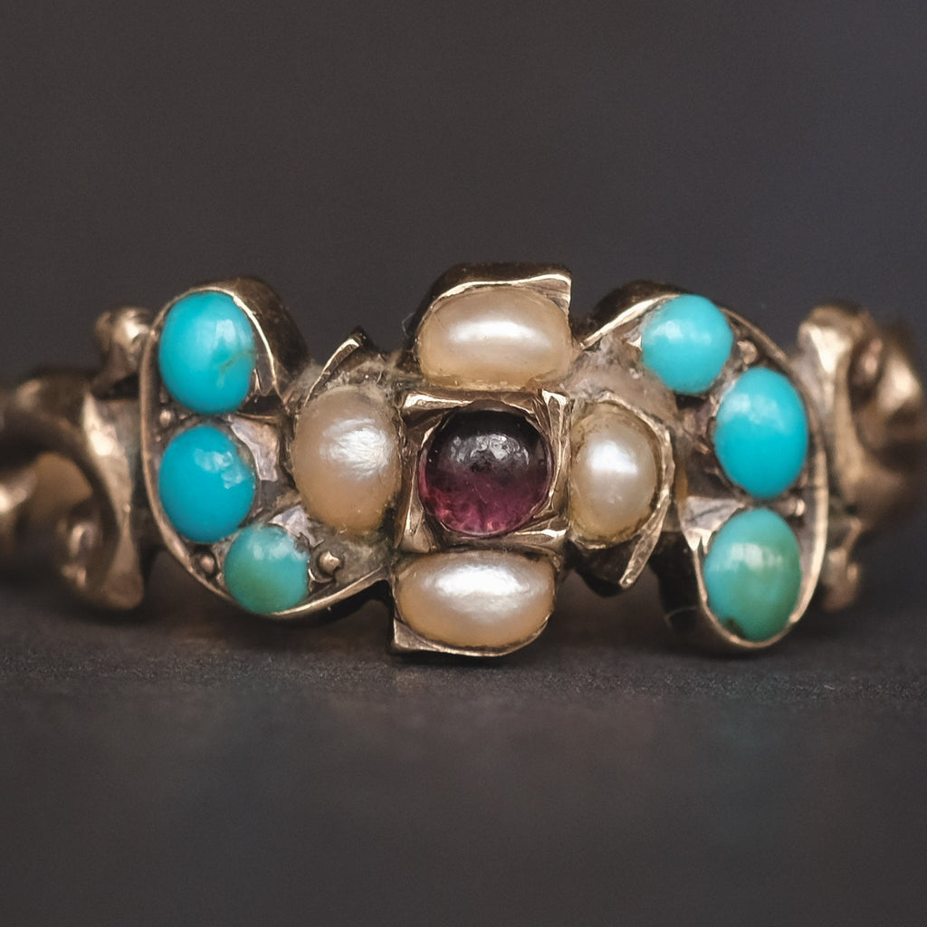 Victorian Flower Cluster Ring - Lost Owl Jewelry