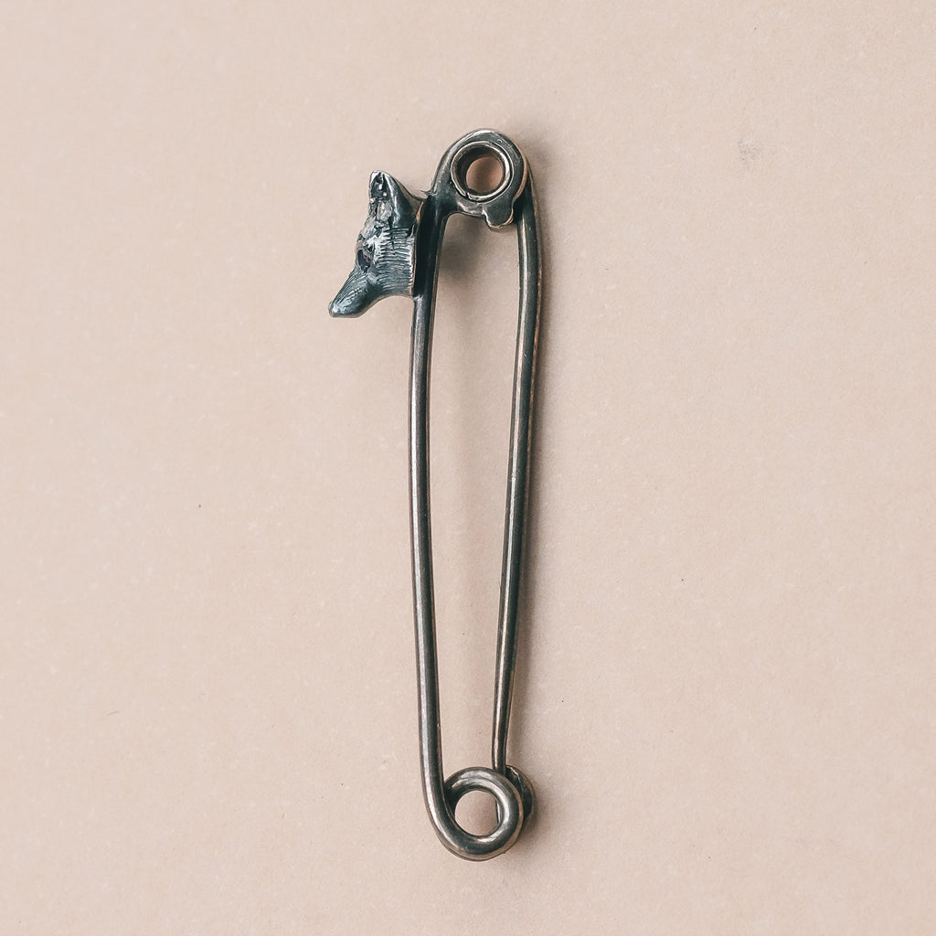 Victorian Fox Mask Pin - Lost Owl Jewelry