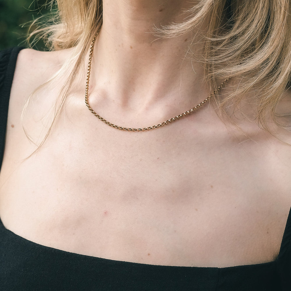 Victorian Gold Belcher Link Chain - Lost Owl Jewelry