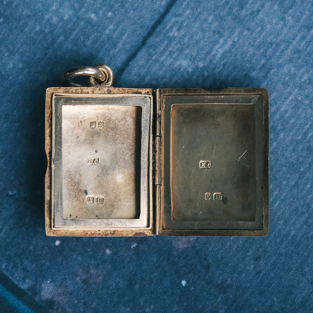 Victorian Gold Cushion Locket - Lost Owl Jewelry