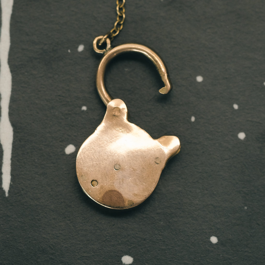 Victorian Gold Padlock & Key - Lost Owl Jewelry