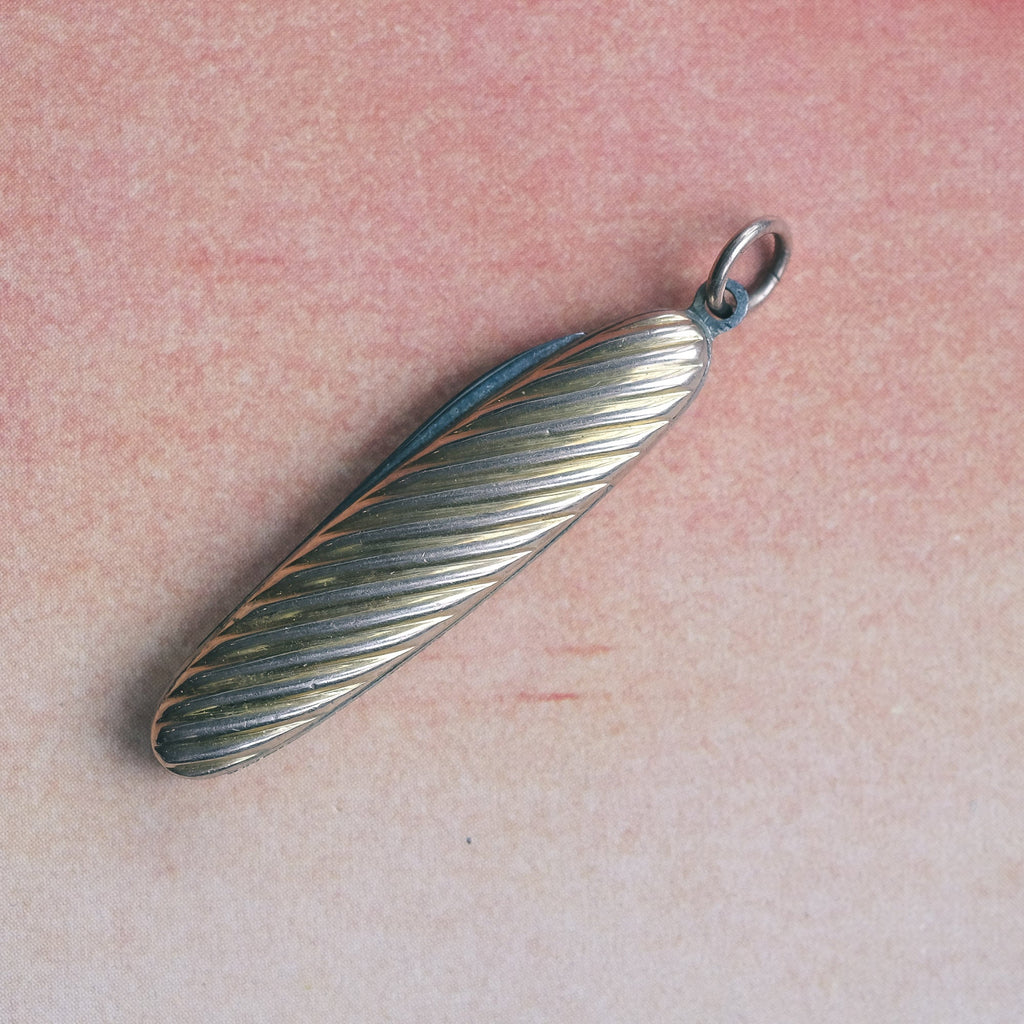 Victorian Gold Pocket Knife Pendant - Lost Owl Jewelry