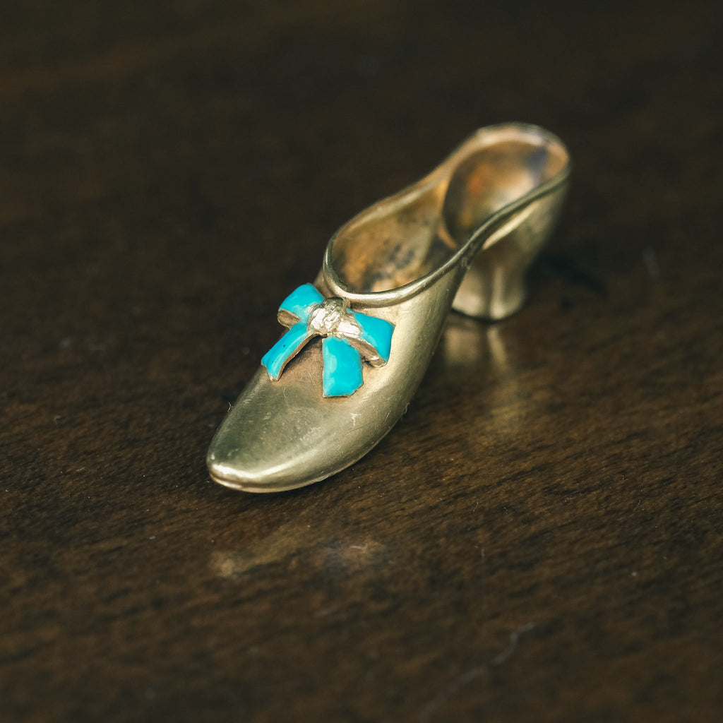 Victorian Gold Shoe - Lost Owl Jewelry