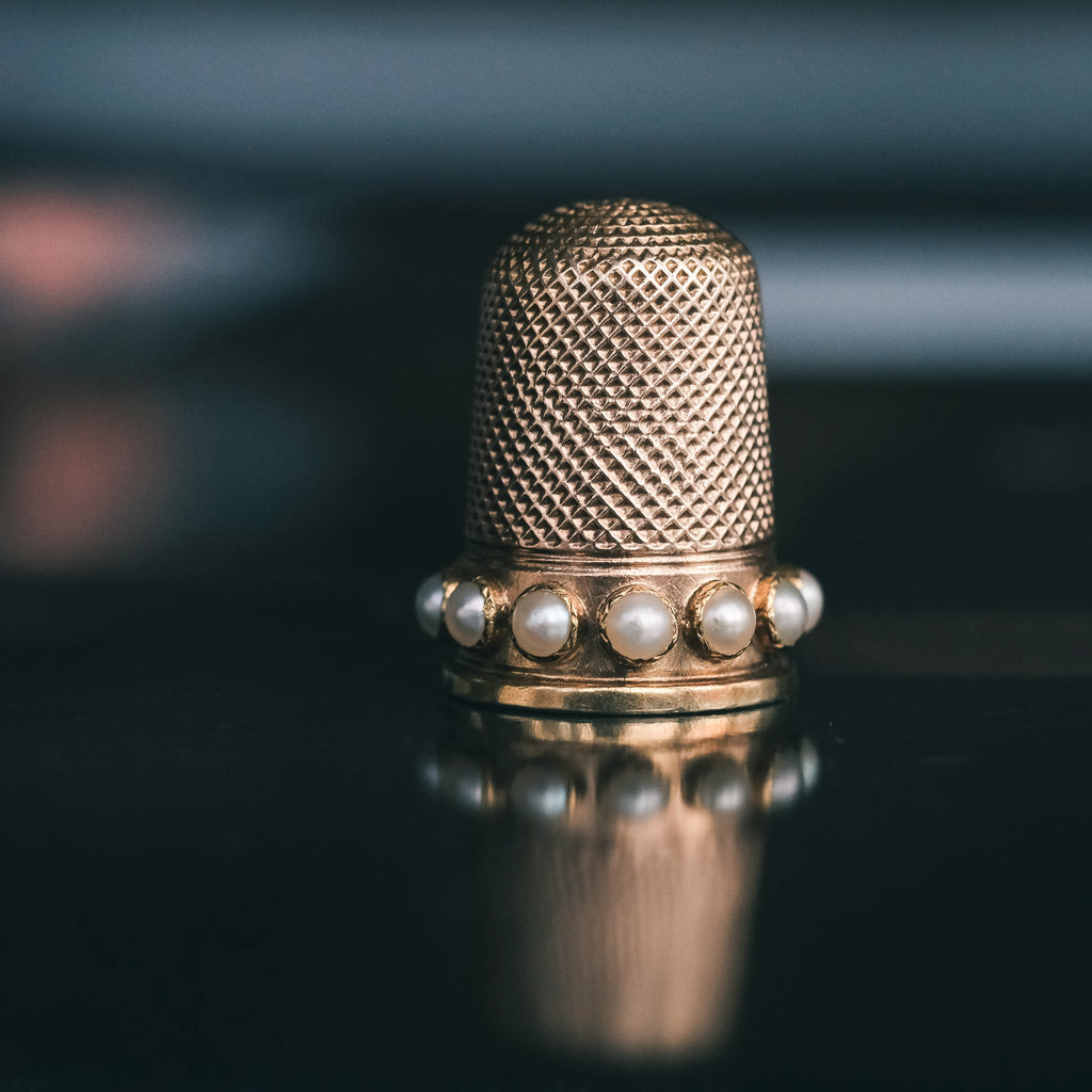 Victorian Gold Thimble - Lost Owl Jewelry