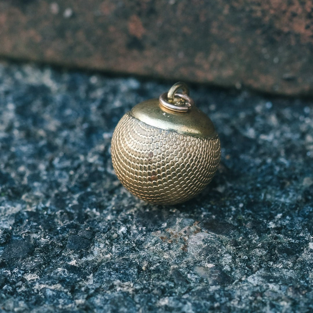 Victorian Golden Orb Pendant - Lost Owl Jewelry